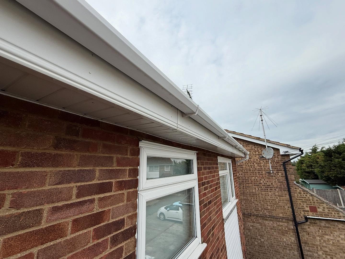After fascia and soffit cleaning in Oundle