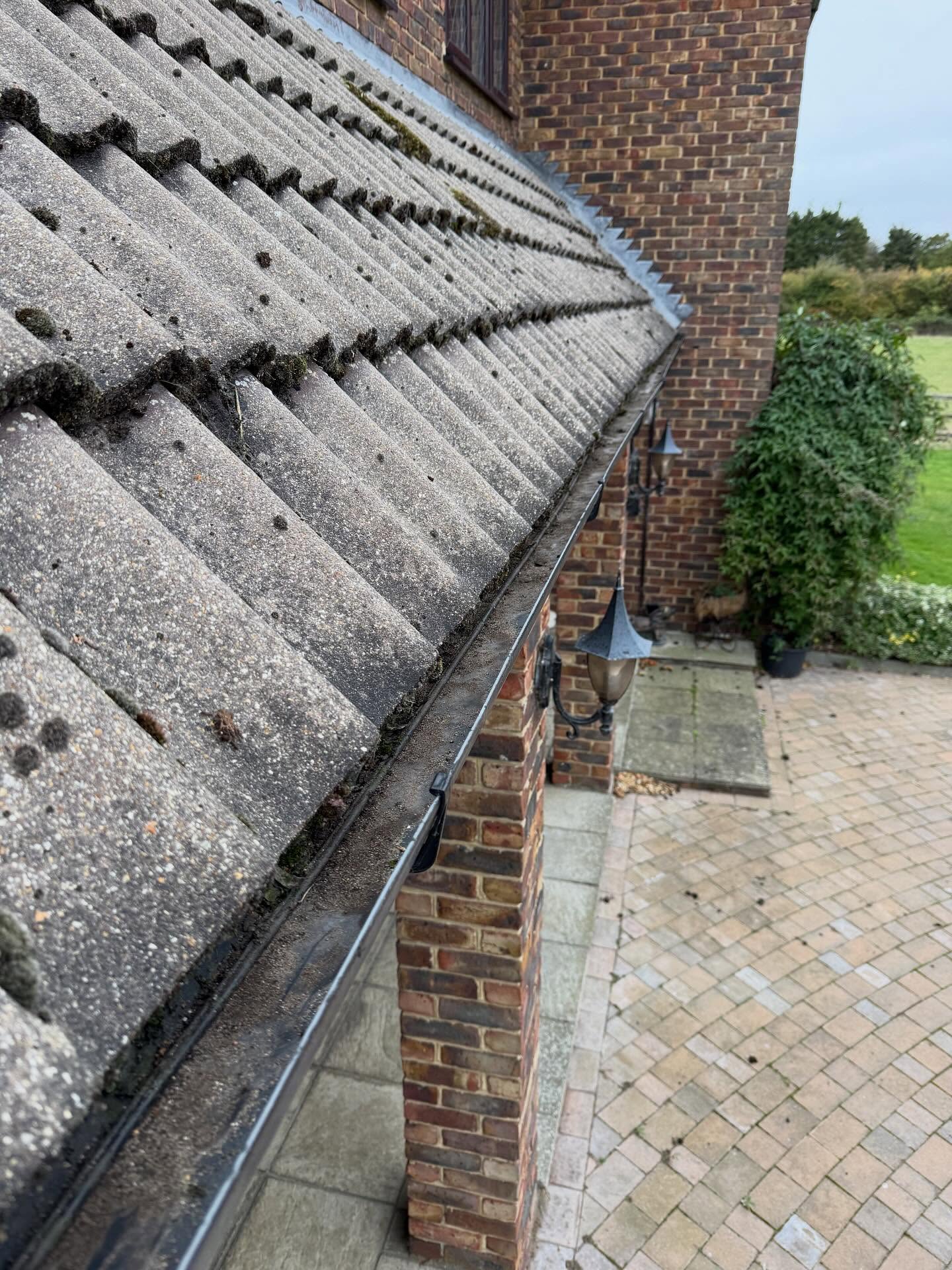 Gutter after clearing in Oundle