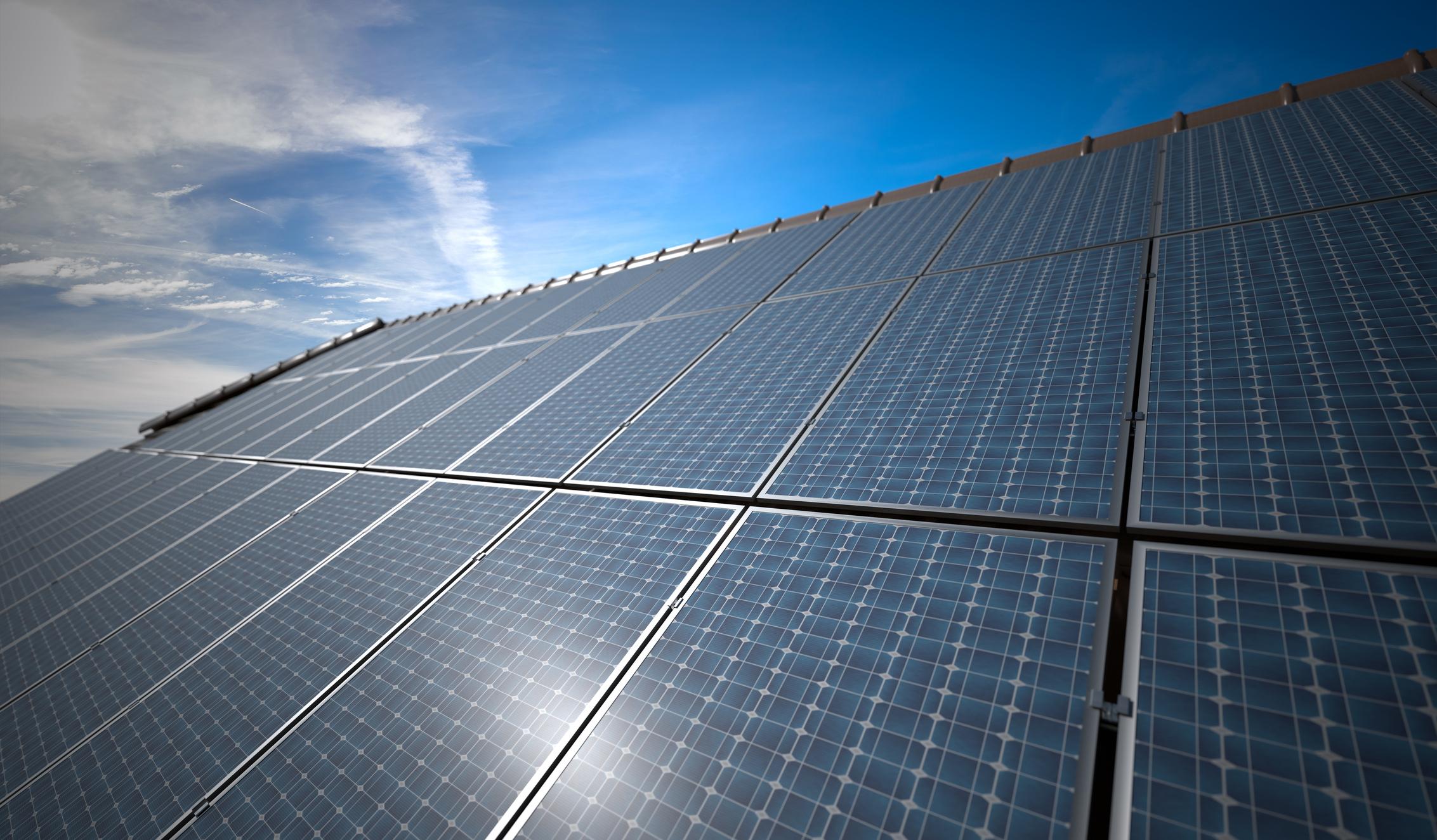 Solar panel cleaning with purified water